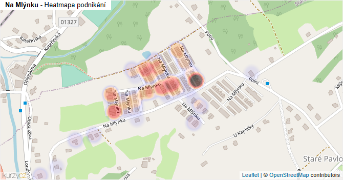 Na Mlýnku - mapa podnikání