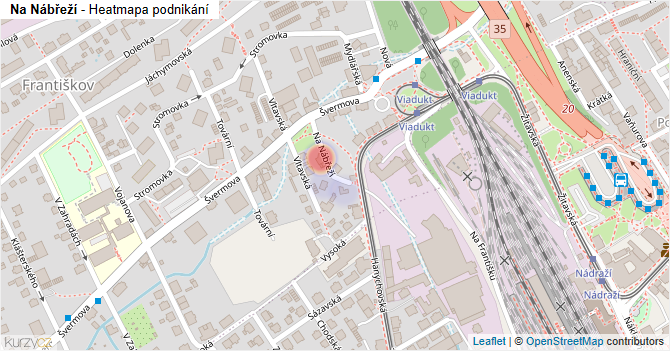 Na Nábřeží - mapa podnikání