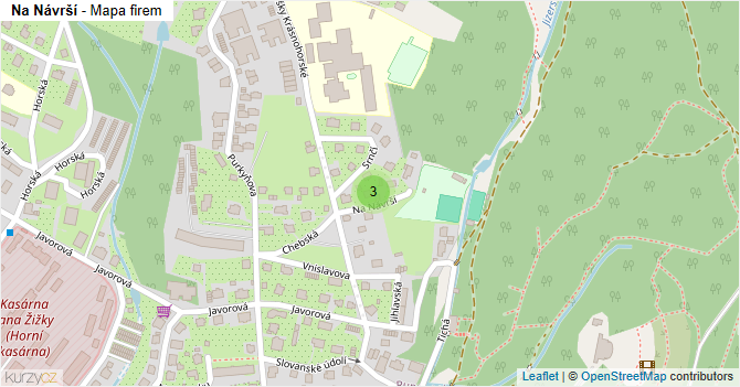 Na Návrší - mapa firem
