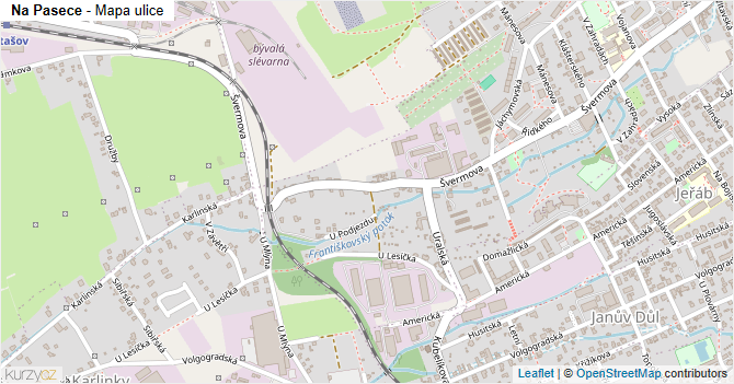 Na Pasece - mapa ulice