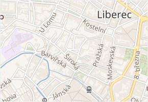 Na Příkopě v obci Liberec - mapa ulice