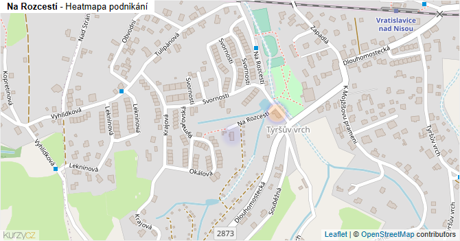 Na Rozcestí - mapa podnikání