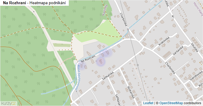 Na Rozhraní - mapa podnikání