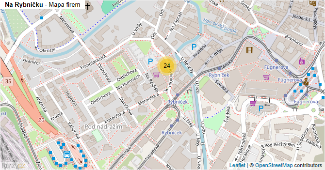 Na Rybníčku - mapa firem