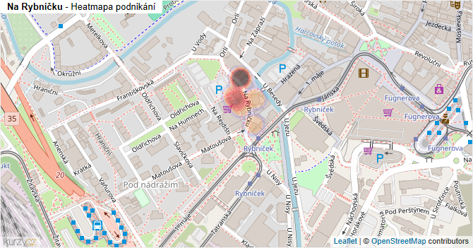 Na Rybníčku - mapa podnikání