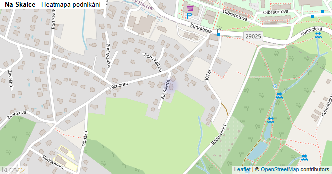 Na Skalce - mapa podnikání