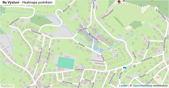 Na Výsluní - mapa podnikání