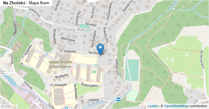 Na Zhořelci - mapa firem
