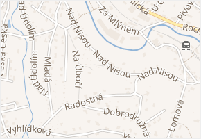 Nad Nisou v obci Liberec - mapa ulice
