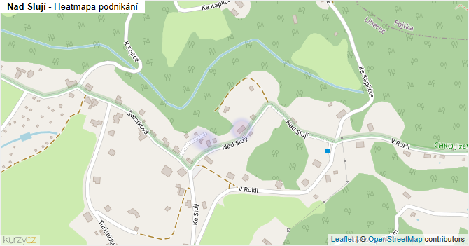 Nad Slují - mapa podnikání