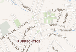 nám. Míru v obci Liberec - mapa ulice