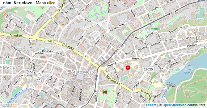 nám. Nerudovo - mapa ulice