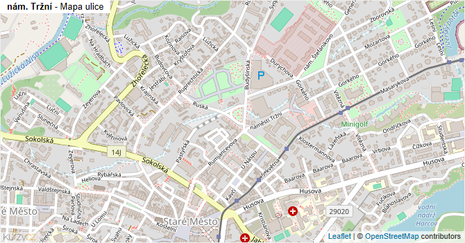 nám. Tržní - mapa ulice