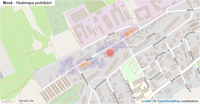 Nová - mapa podnikání
