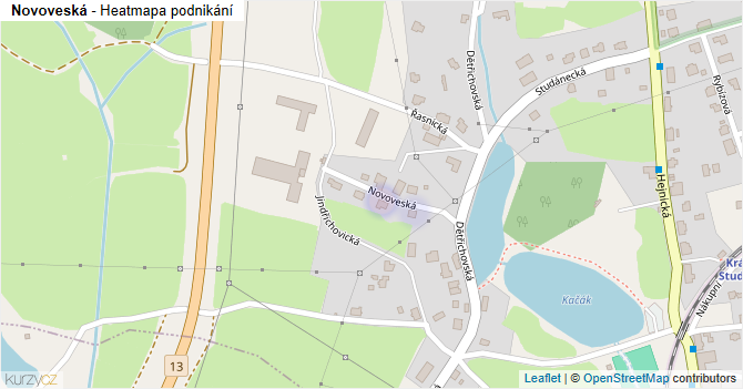 Novoveská - mapa podnikání
