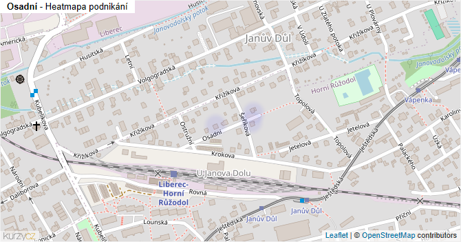 Osadní - mapa podnikání