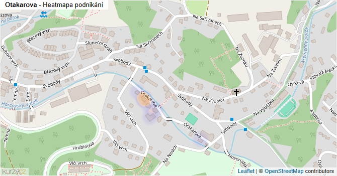 Otakarova - mapa podnikání