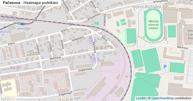 Pačesova - mapa podnikání