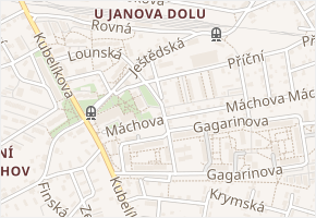 Palmová v obci Liberec - mapa ulice