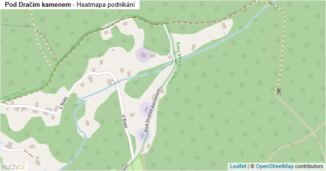 Pod Dračím kamenem - mapa podnikání