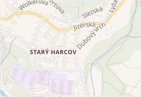 Pod Jizerskou v obci Liberec - mapa ulice