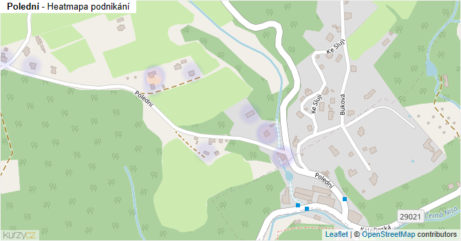 Polední - mapa podnikání