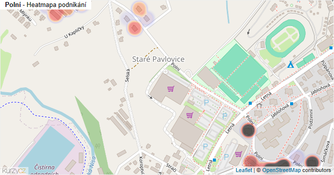 Polní - mapa podnikání