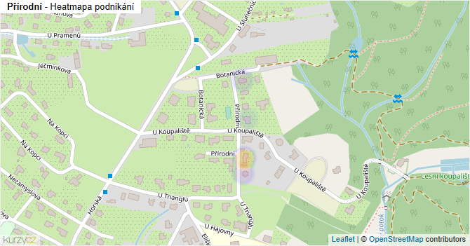 Přírodní - mapa podnikání