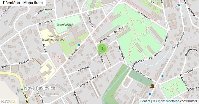 Pšeničná - mapa firem