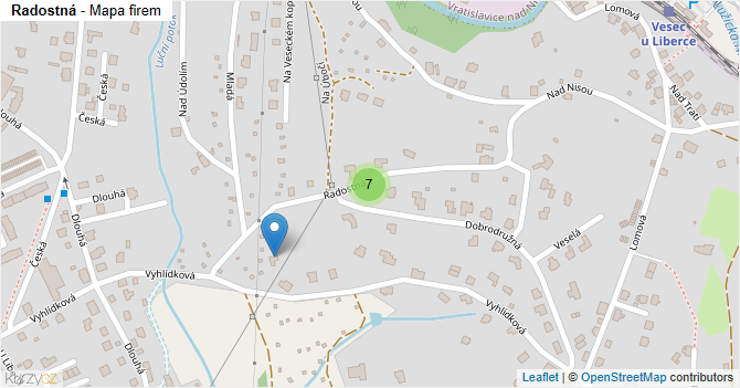 Radostná - mapa firem