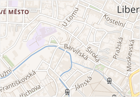 Resslova v obci Liberec - mapa ulice