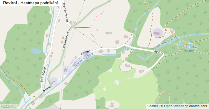 Revírní - mapa podnikání