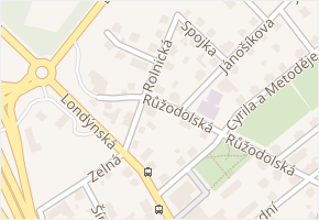 Rolnická v obci Liberec - mapa ulice