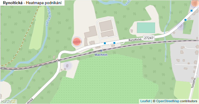 Rynoltická - mapa podnikání