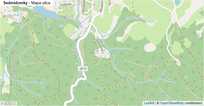 Sedmidomky - mapa ulice