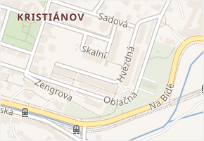 Skalní v obci Liberec - mapa ulice