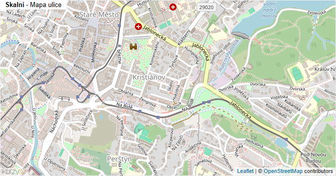 Skalní - mapa ulice