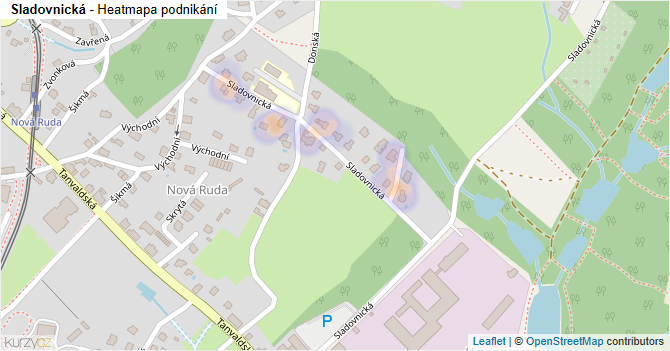 Sladovnická - mapa podnikání