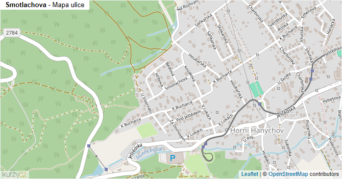 Smotlachova - mapa ulice