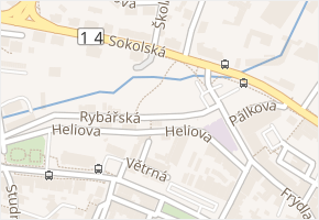 Sokolská v obci Liberec - mapa ulice