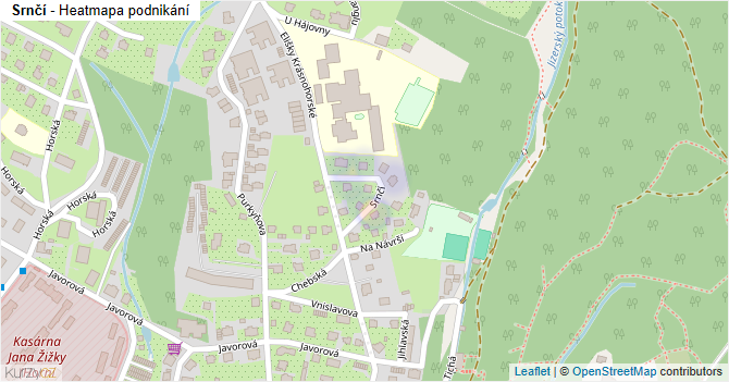 Srnčí - mapa podnikání