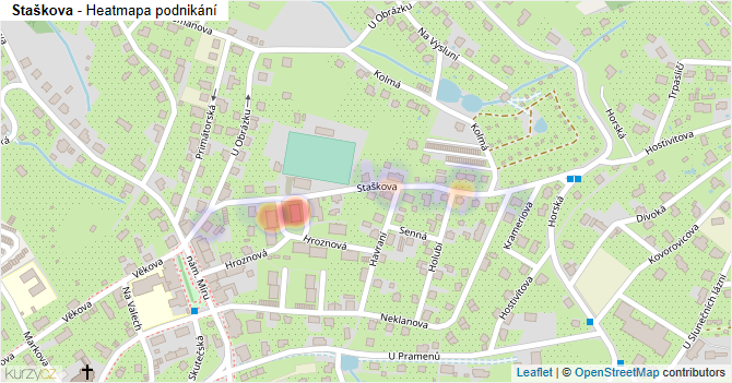 Staškova - mapa podnikání