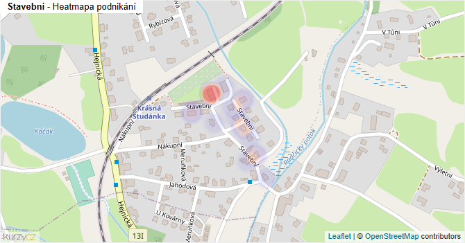 Stavební - mapa podnikání