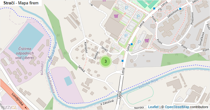 Stračí - mapa firem