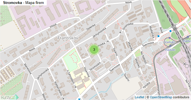 Stromovka - mapa firem
