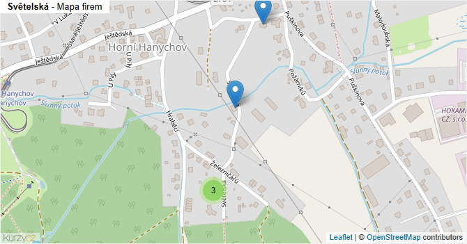 Světelská - mapa firem