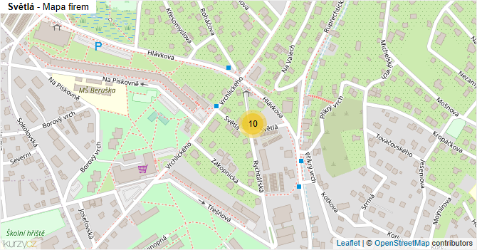 Světlá - mapa firem