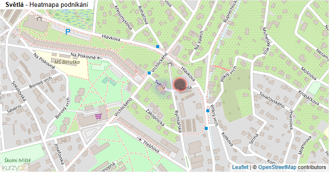 Světlá - mapa podnikání