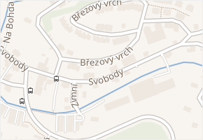 Svobody v obci Liberec - mapa ulice