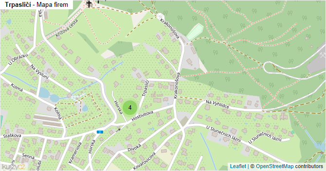 Trpasličí - mapa firem
